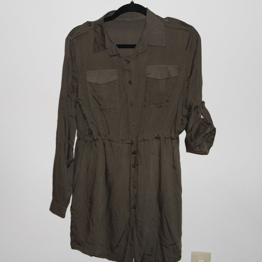 long sleeve, button up dress